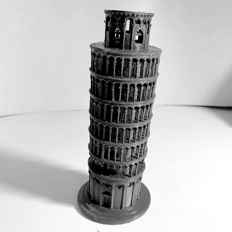 Torre di Pisa realizzata con manifattura additiva - 3D VICENZA