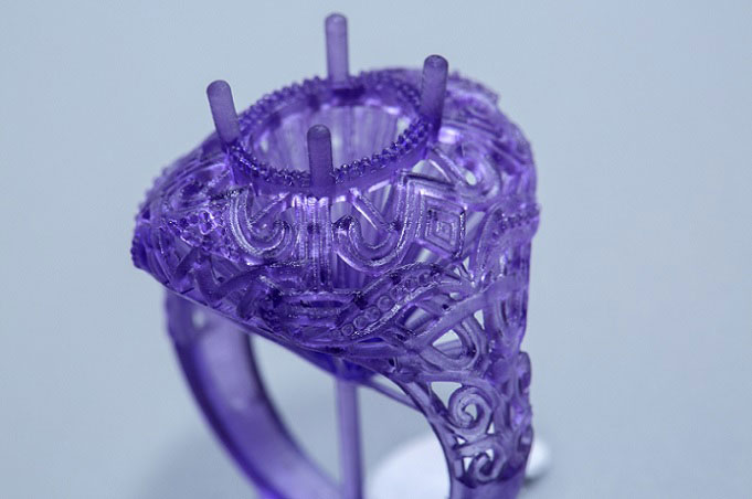 Prototipo di un anello per il settore orafo - 3D VICENZA - Prototipazione rapida 3D per industria e design